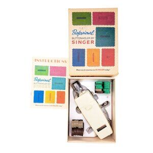 Vintage Singer Professional Buttonholer Vertical Needle Zigzag Machines V102878